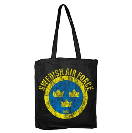 Swedish Airforce Distressed Tote Bag, Tote Bag