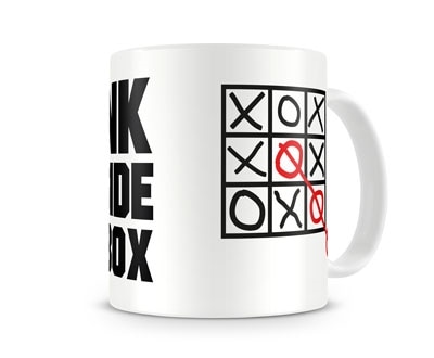 Think Outside The Box Coffee Mug, Coffee Mug