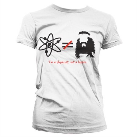 Läs mer om TBBT - I´m A Physicist, Not A Hippie Girly T-Shirt, T-Shirt