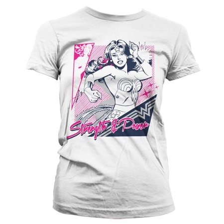 Wonder Woman Strength & Power Girly Tee, Girly T-Shirt