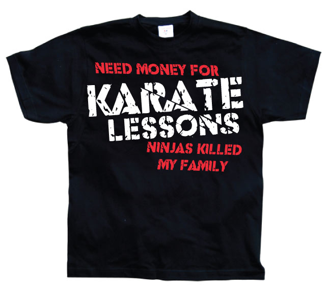 Need Money For Karate Lessons