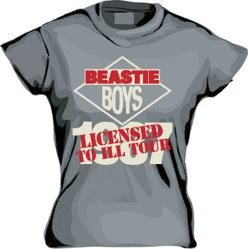 Beastie Boys - Licensed To Ill Tour Girly T-shirt