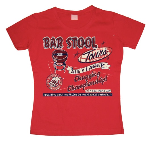 Bar Stool Tours Girly T-shirt