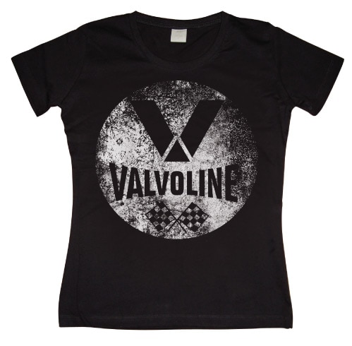 Valvoline Racing Distressed Girly T-shirt