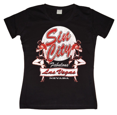 Sin City Las Vegas Girly T-shirt