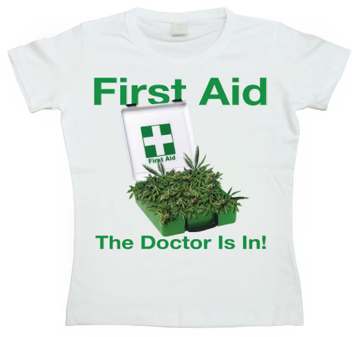 The Doctor Is In! Girly T-shirt
