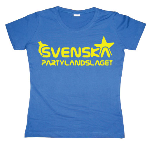 Svenska Partylandslaget Girly T- shirt