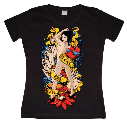 Love And Hate Pin-Up Girly Tee