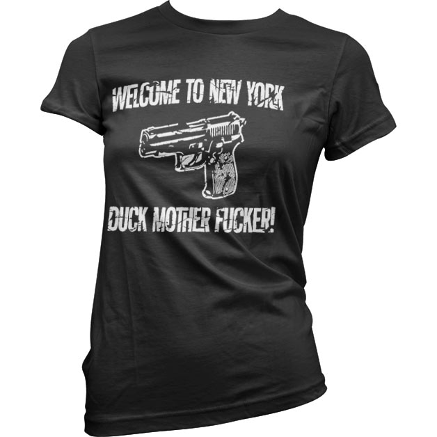 Welcome To New York Girly Tee