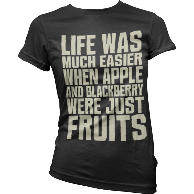 Life Was Easier... Girly T-Shirt