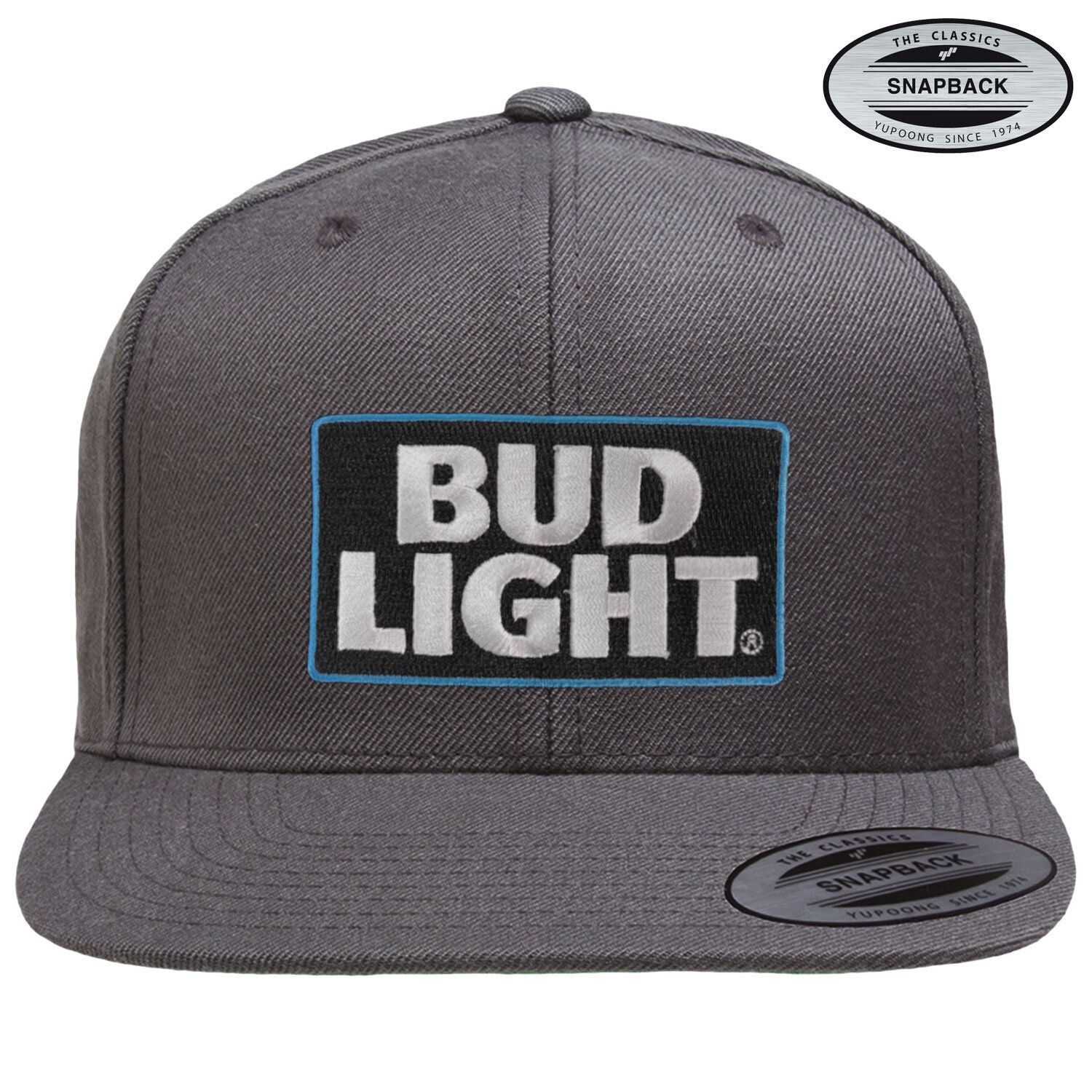 Bud Light Logo Patch Premium Snapback Cap