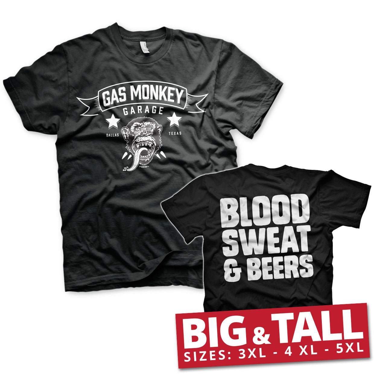 GMG - Blood, Sweat & Beers Big & Tall T-Shirt