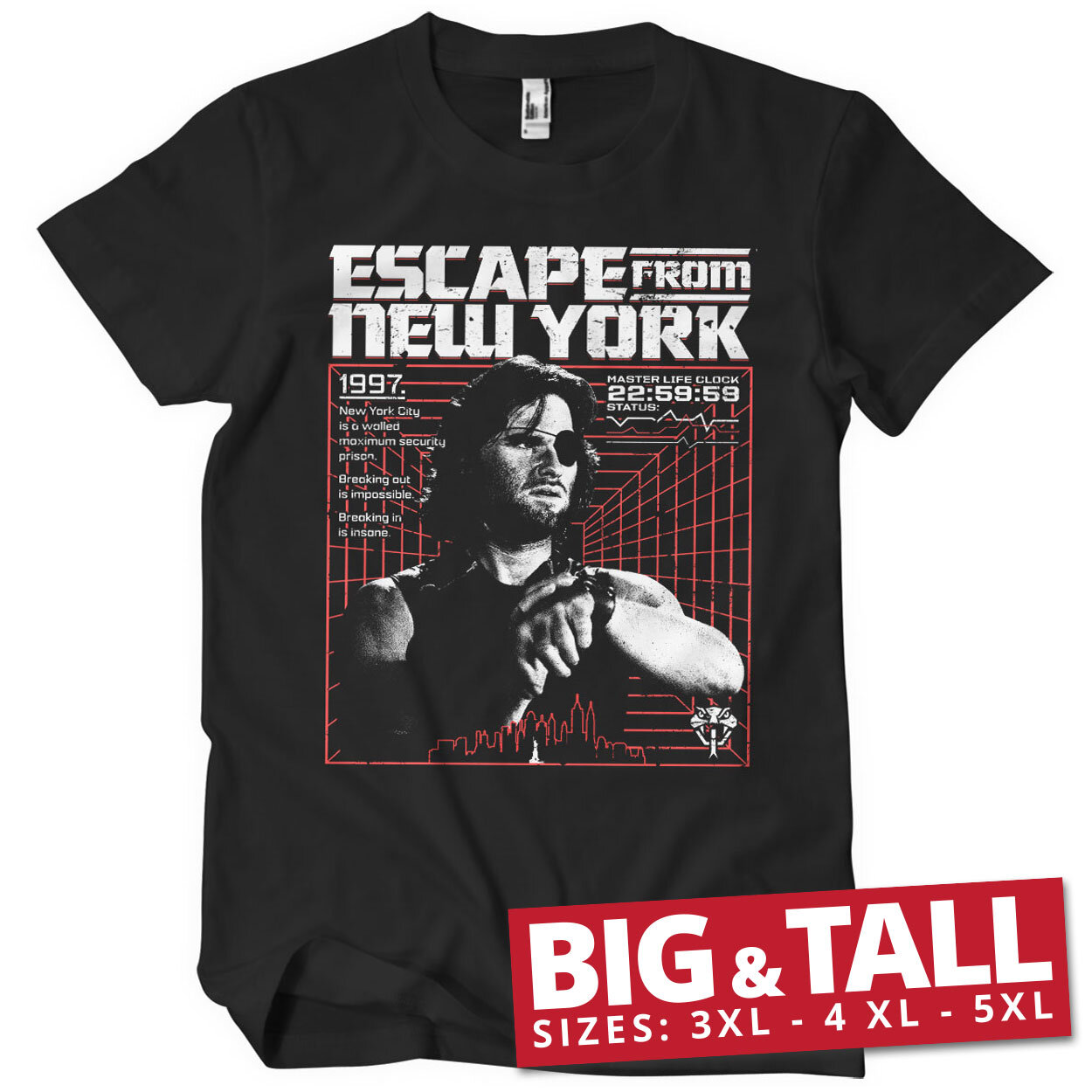 Escape From N.Y. 1997 Big & Tall T-Shirt