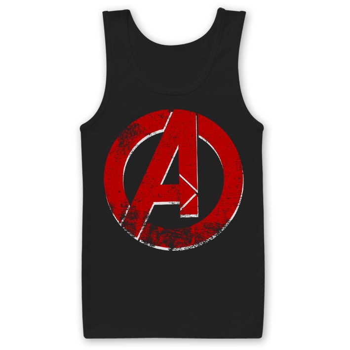 The Avengers Distressed A Logo Tank Top