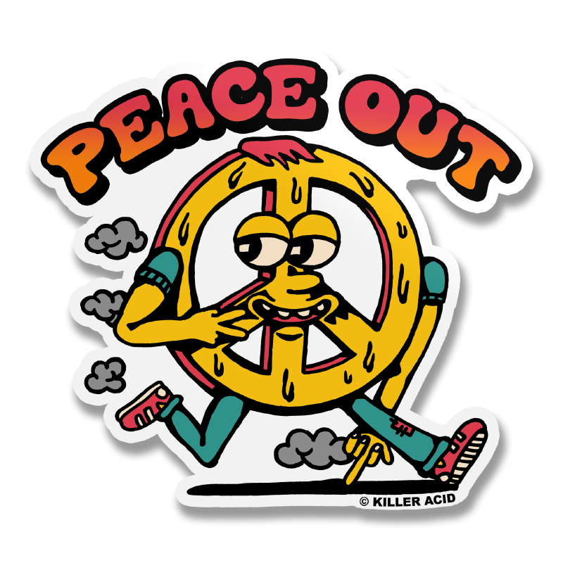 Killer Acid - Peace Out Sticker