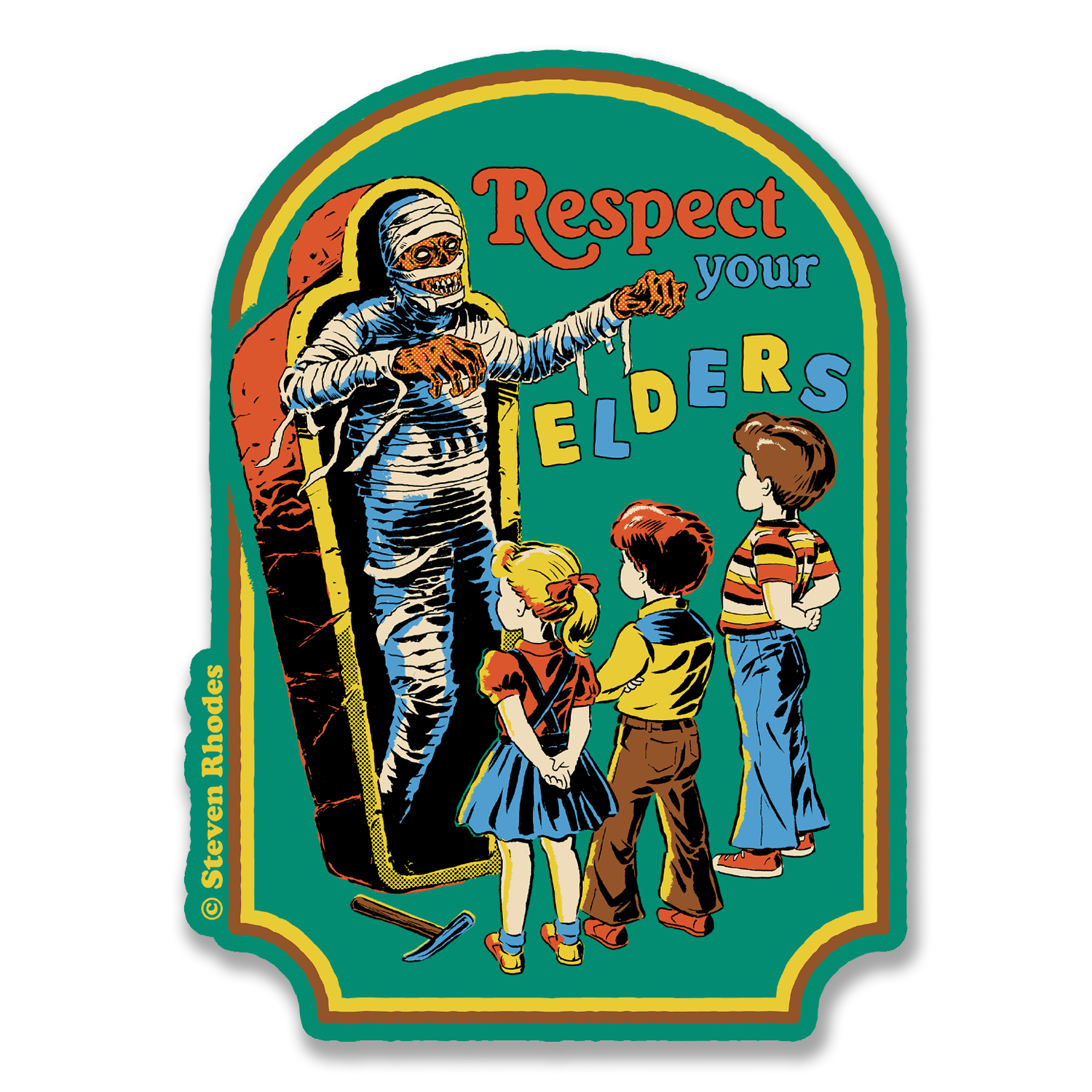 Steven Rhodes - Respect Your Elders Sticker