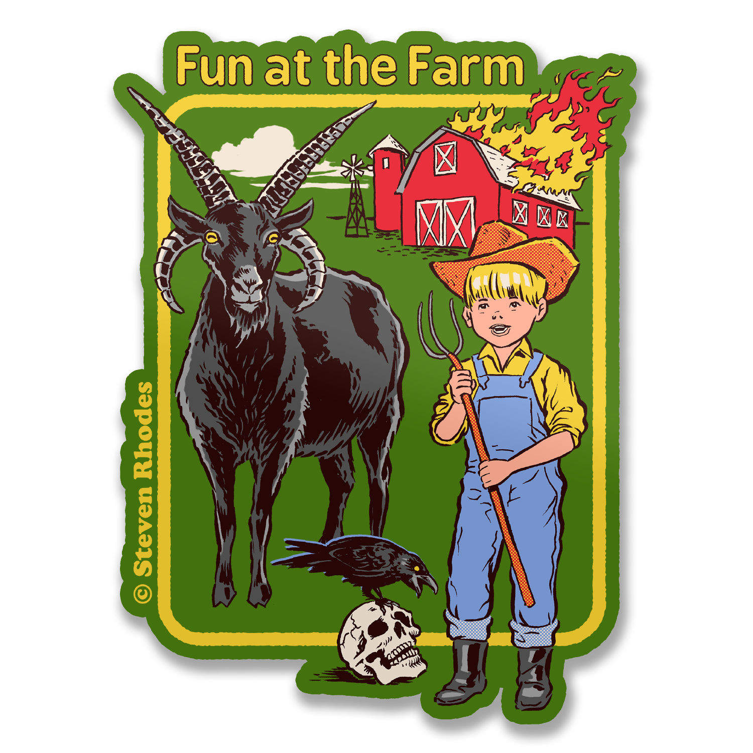 Steven Rhodes - Fun At The Farm Sticker