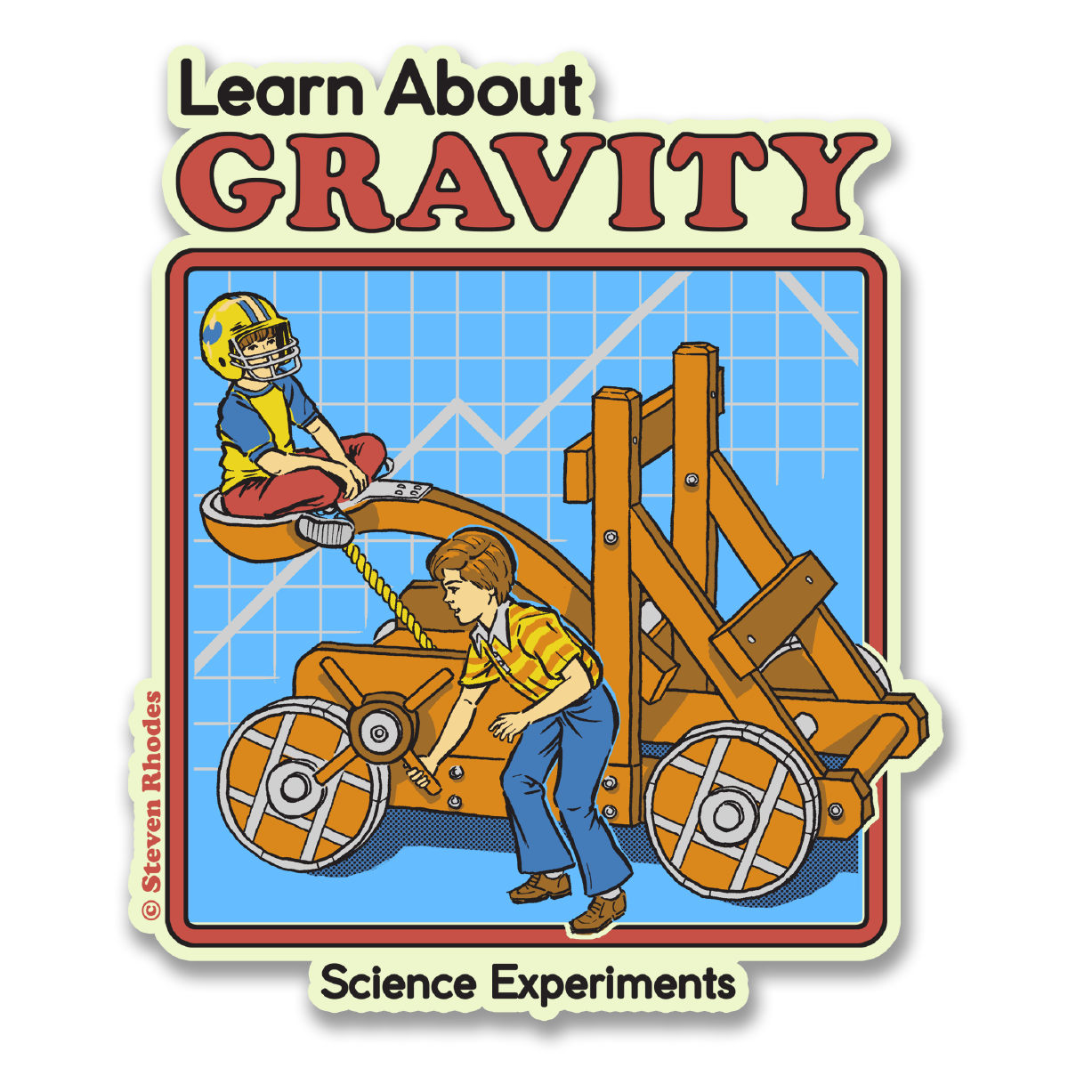 Steven Rhodes - Learn About Gravity Sticker