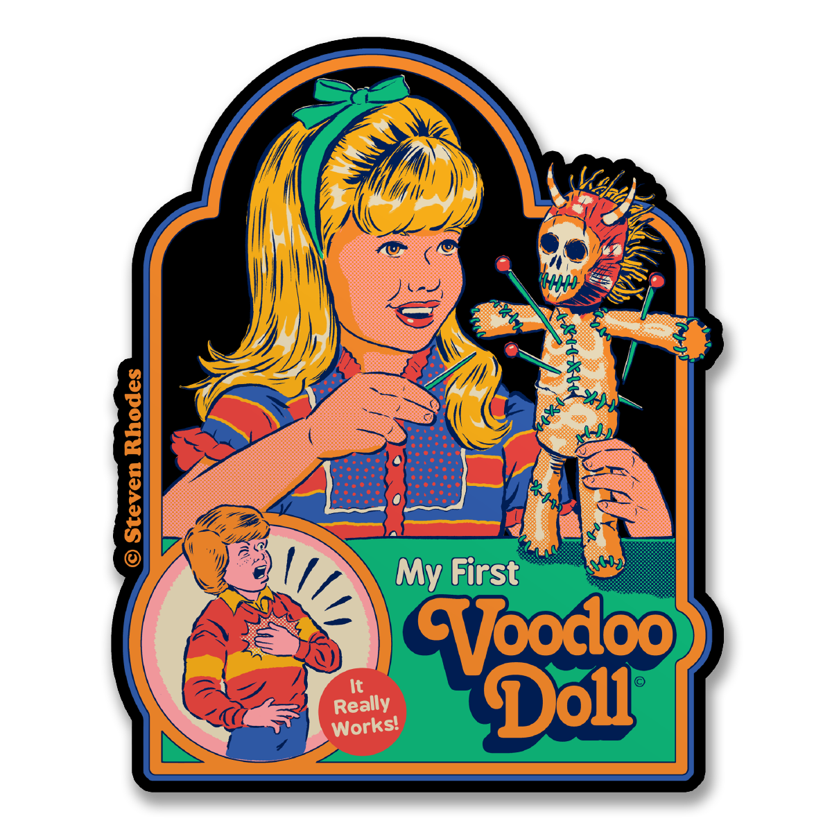 Steven Rhodes - My First Voodoo Doll Sticker