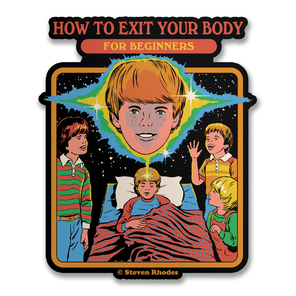 Steven Rhodes - Exit Your Body Sticker