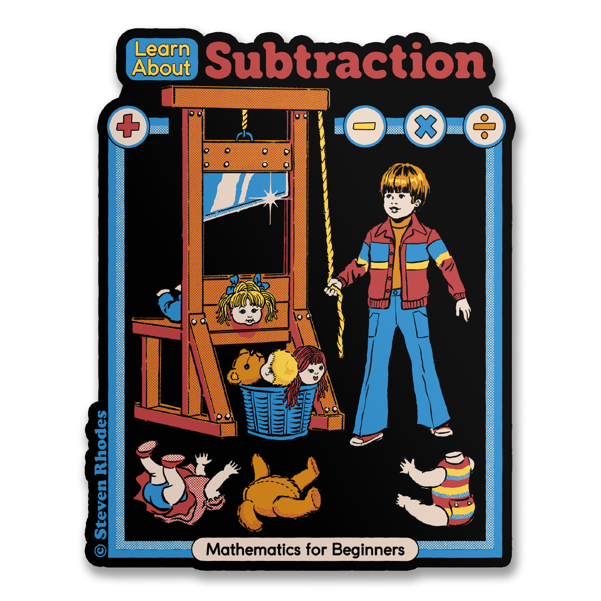 Steven Rhodes - Learn About Subtraction Sticker