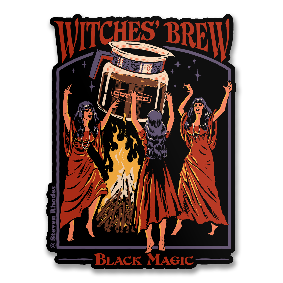 Steven Rhodes - Witches' Brew Sticker