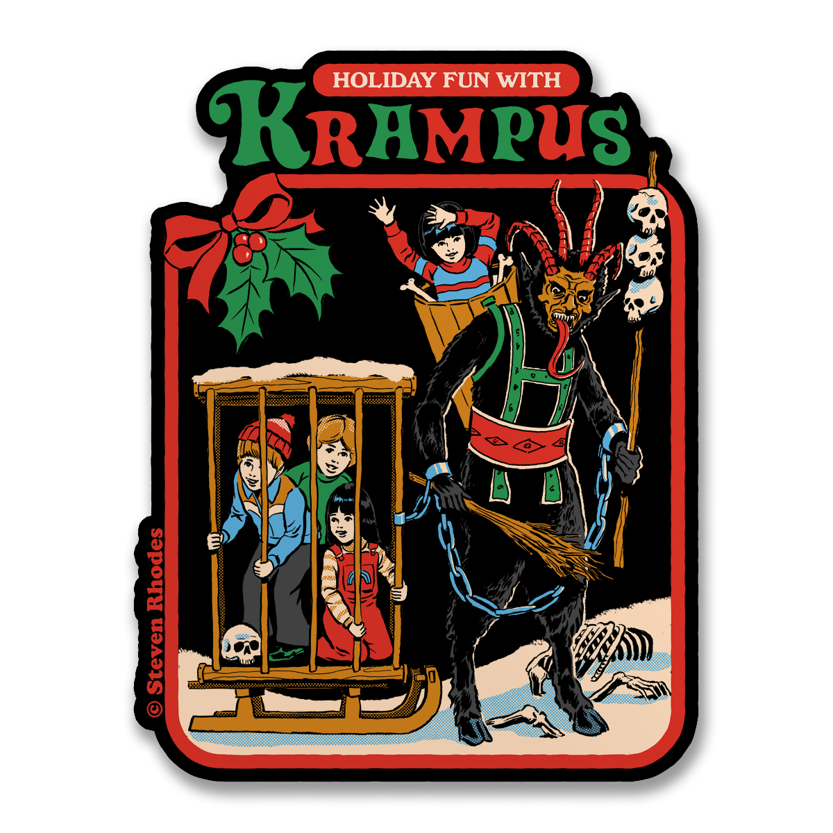 Steven Rhodes - Holiday Fun With Krampus Sticker