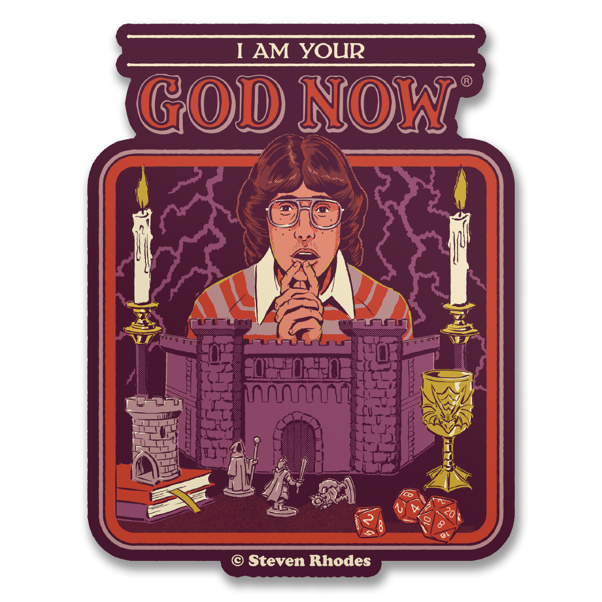 Steven Rhodes - I'm Your God Now Sticker
