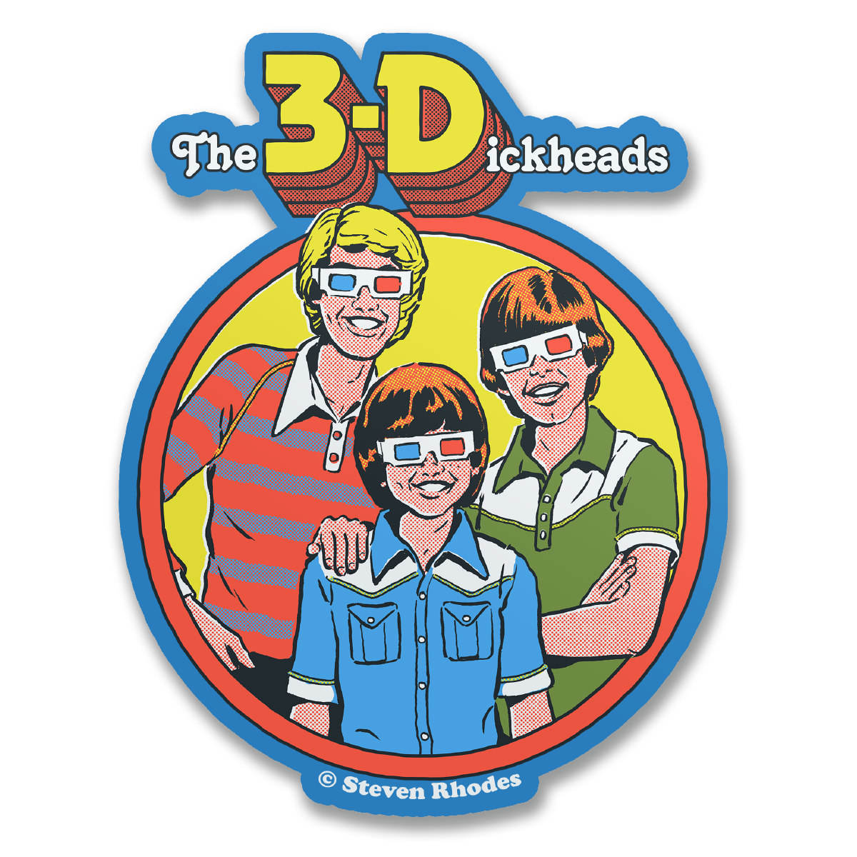 Steven Rhodes - The 3-Dickheads Sticker