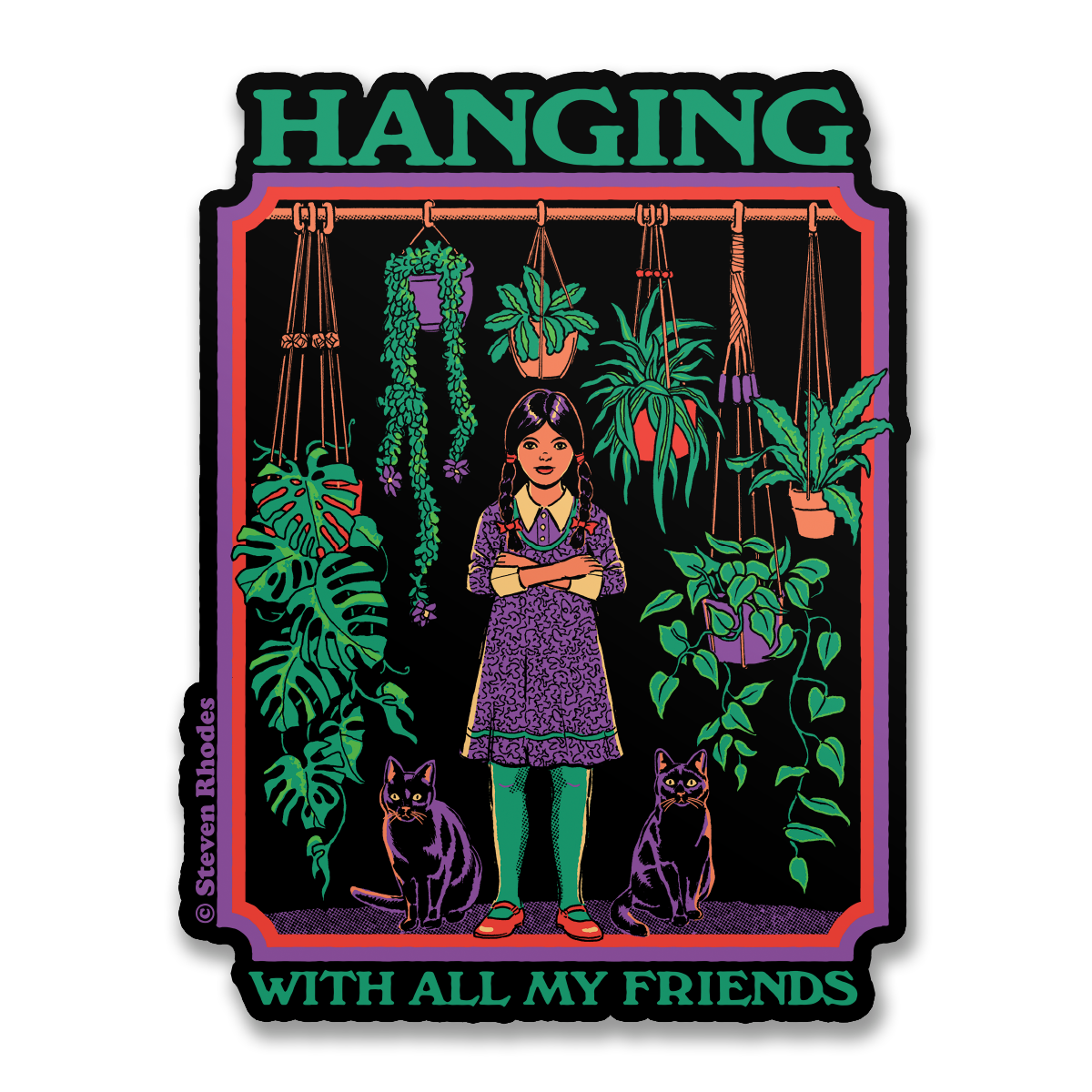 Steven Rhodes - Hanging With All My Friends Sticker