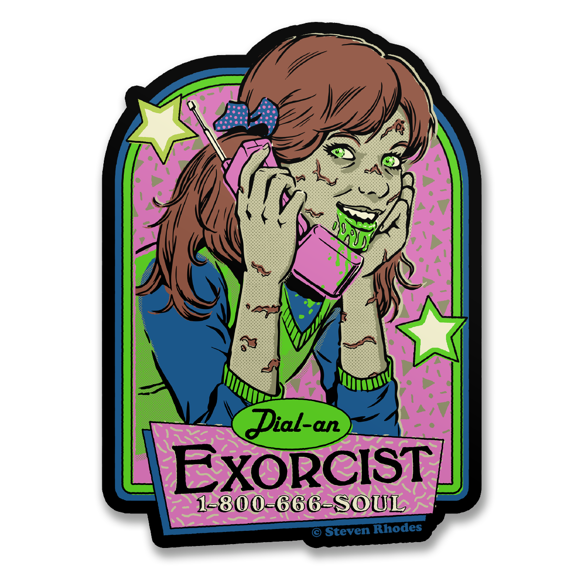 Steven Rhodes - Dial-An Exorcist Sticker