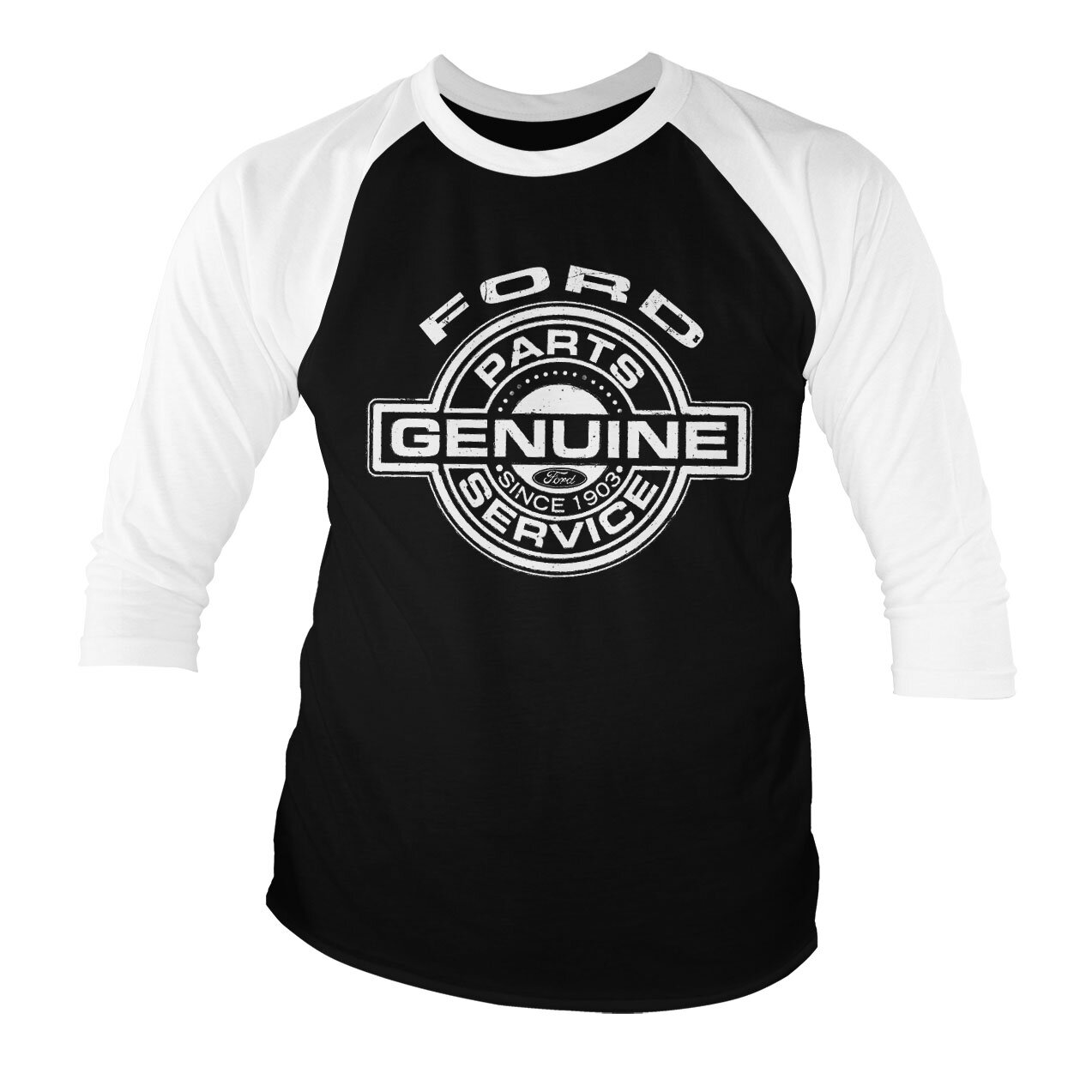 Ford - Genuine Parts And Service Baseball 3/4 Sleeve Tee