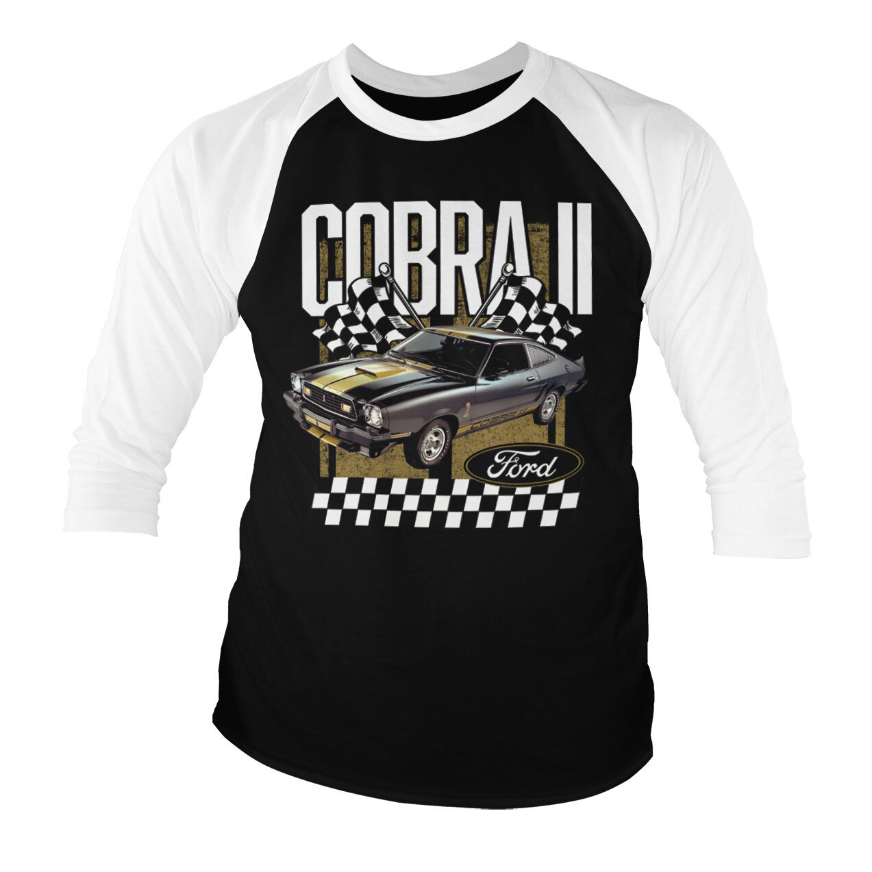 Ford Cobra II Baseball 3/4 Sleeve Tee