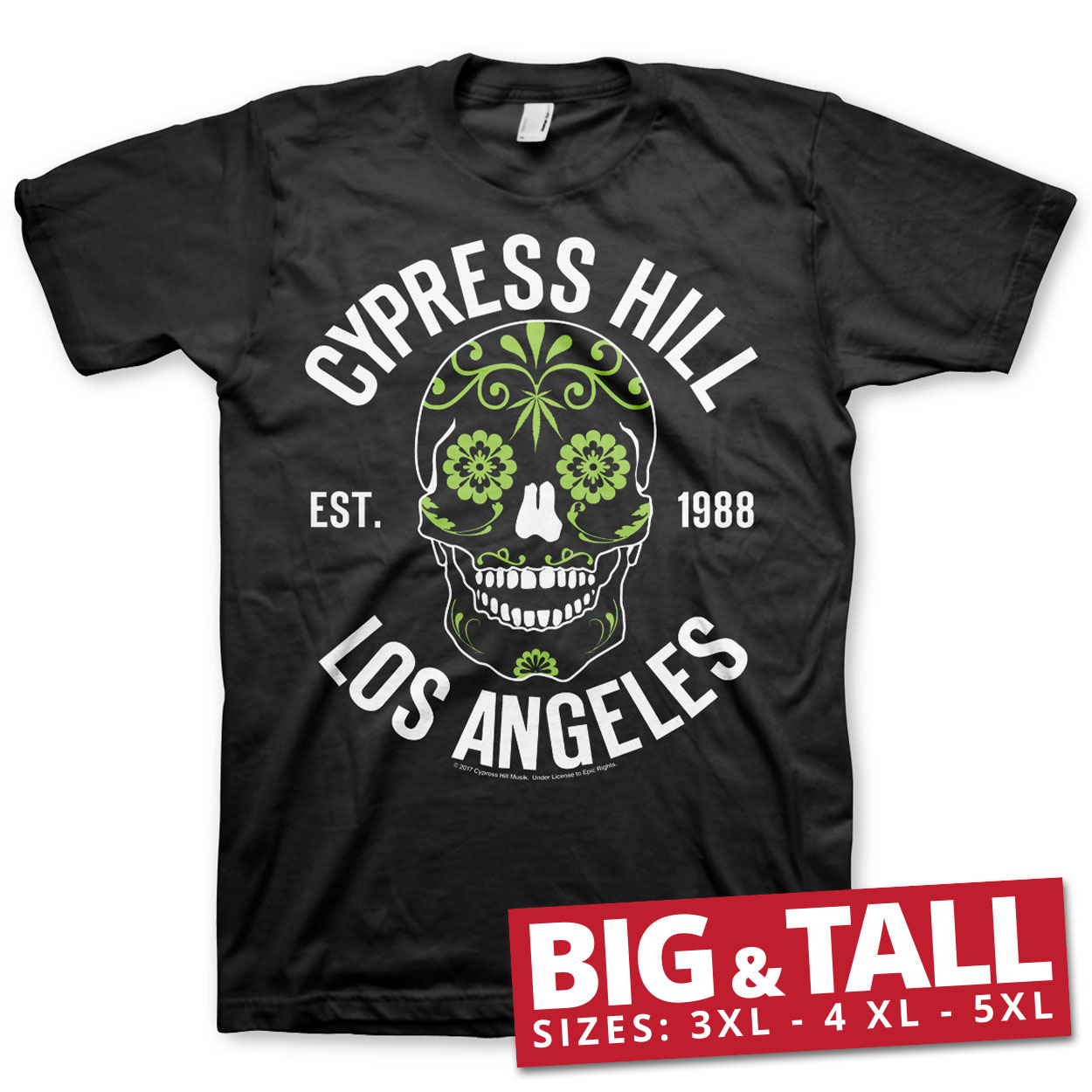 Cypress Hill - Sugar Skull Big & Tall T-Shirt