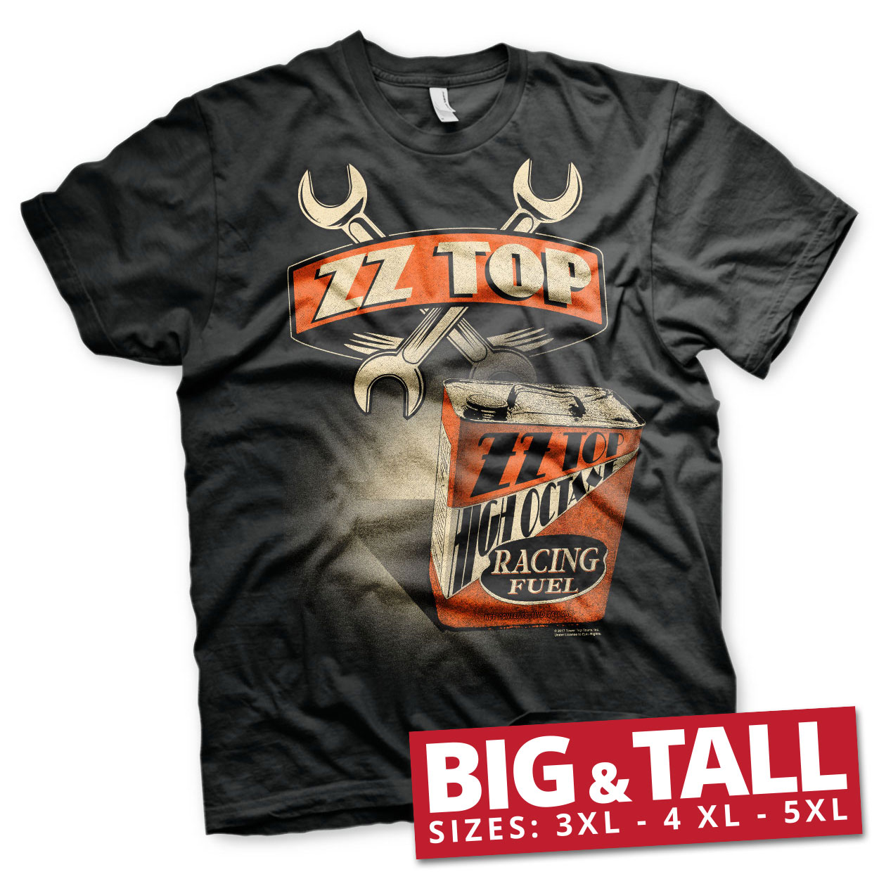 ZZ-Top High Octane Racing Fuel Big & Tall T-Shirt