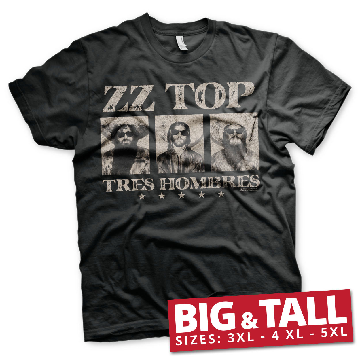 ZZ-Top - Tres Hombres Big & Tall T-Shirt