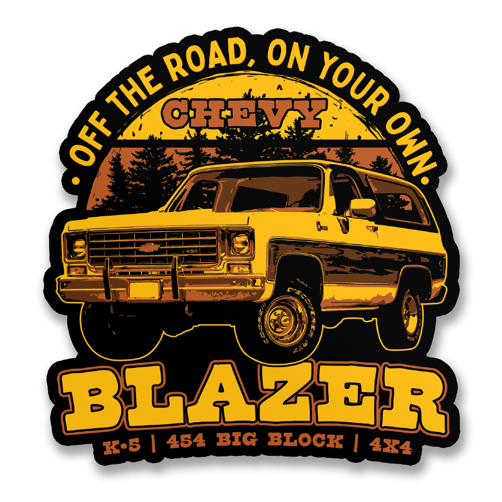 Chevy Blazer Off The Road Sticker