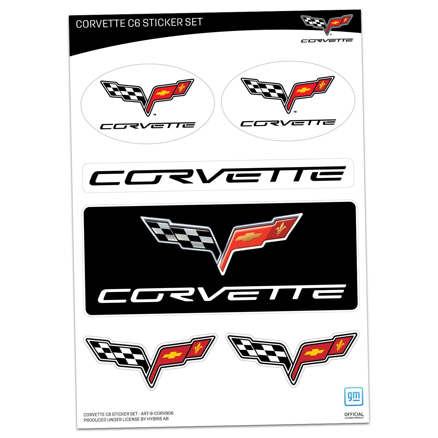 Corvette C6 Sticker Set