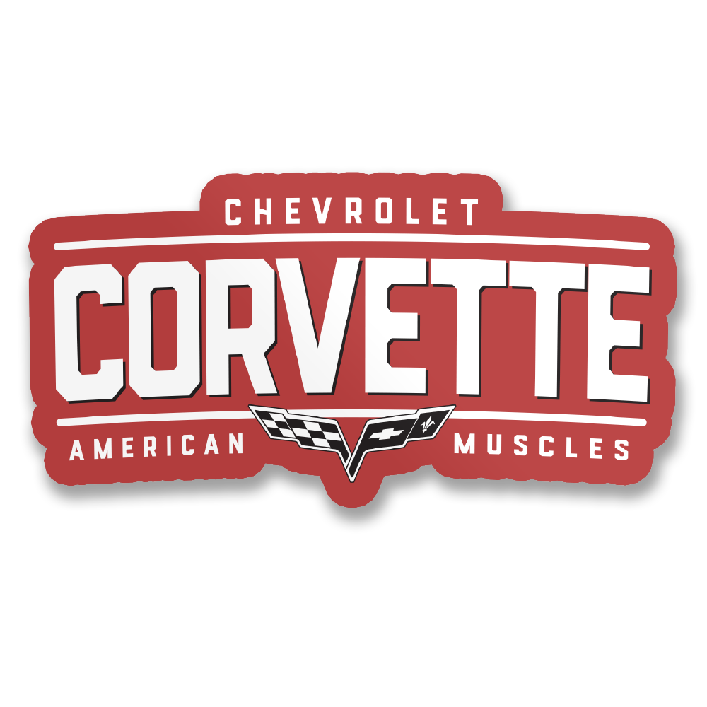 Corvette - American Muscles Sticker