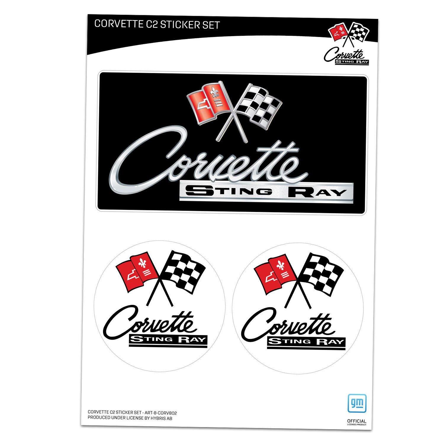 Corvette C2 Stingray Sticker Set