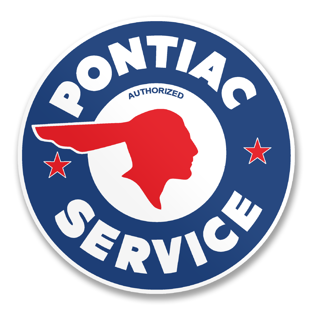 Pontiac Service Logo Sticker