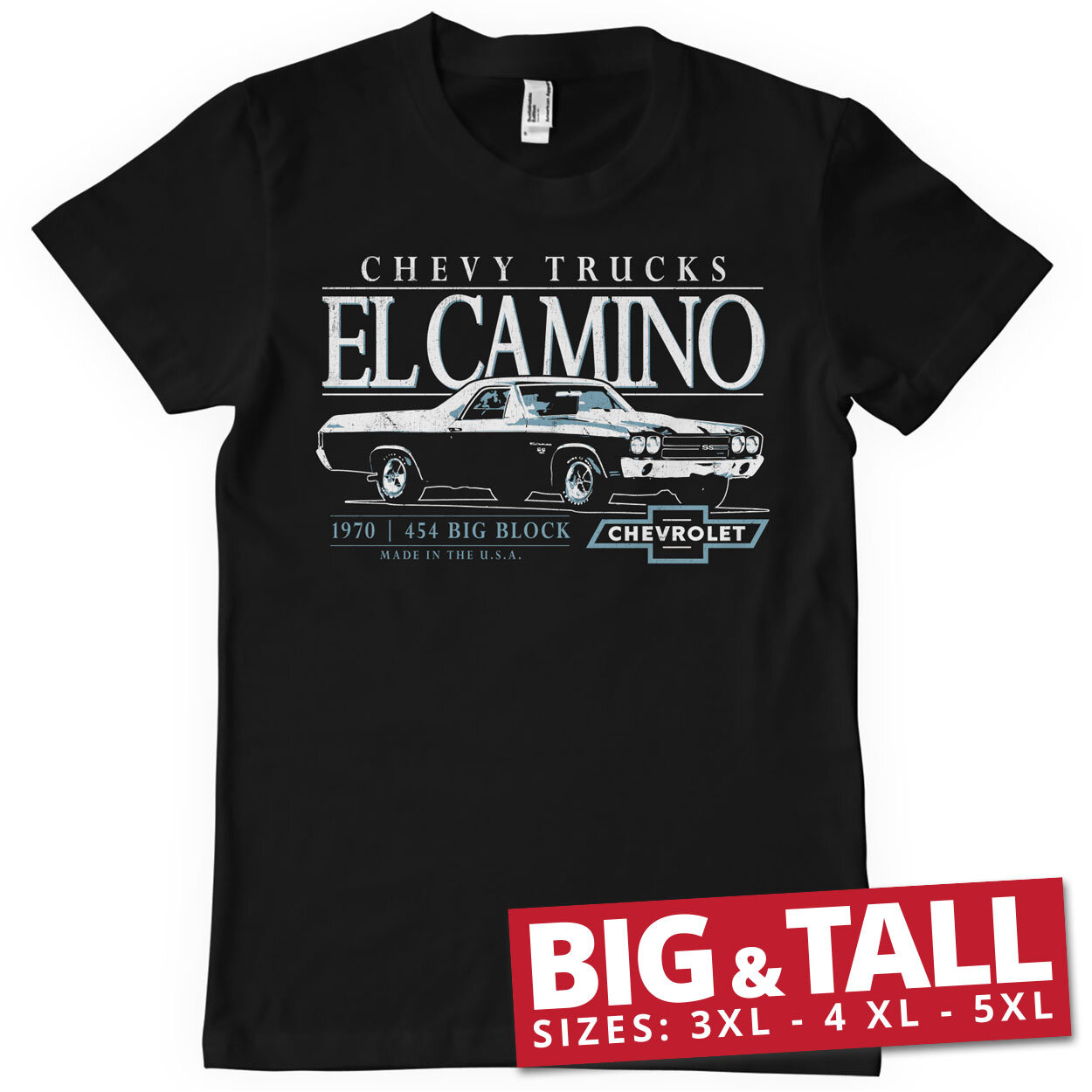 Chevy El Camino Big Block Big & Tall T-Shirt