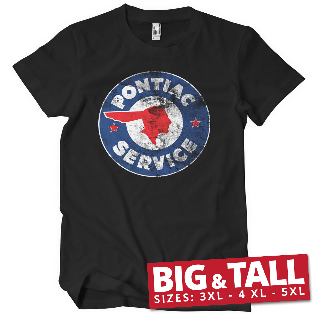 Pontiac Service Logo Big & Tall T-Shirt