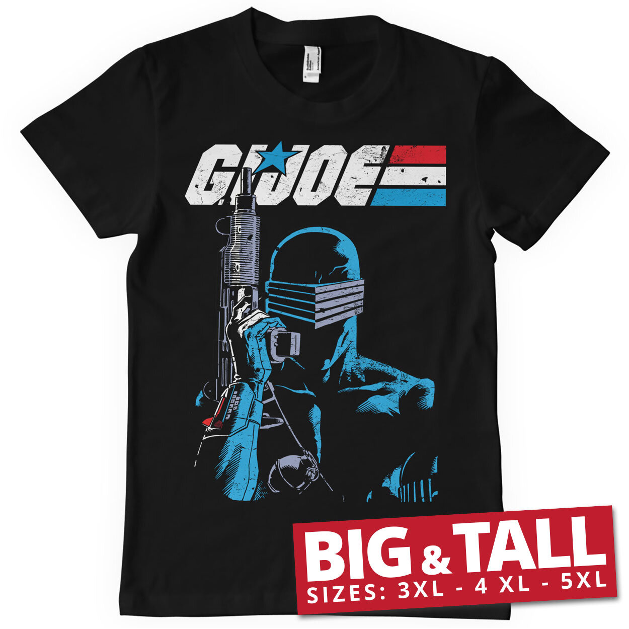 G.I. Joe - Snake Eyes Close Up Big & Tall T-Shirt