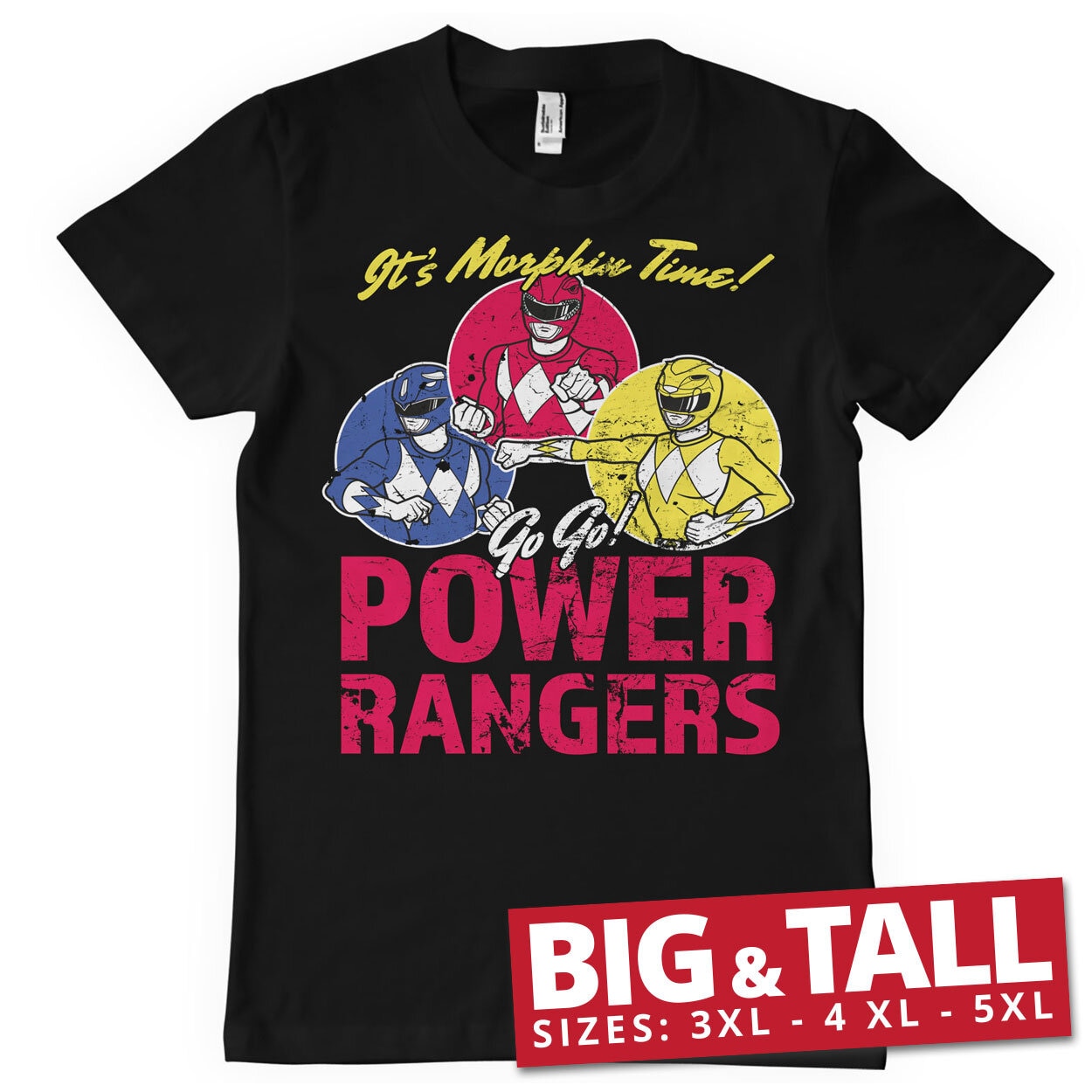 Power Rangers - It's Morphin Time Big & Tall T-Shirt