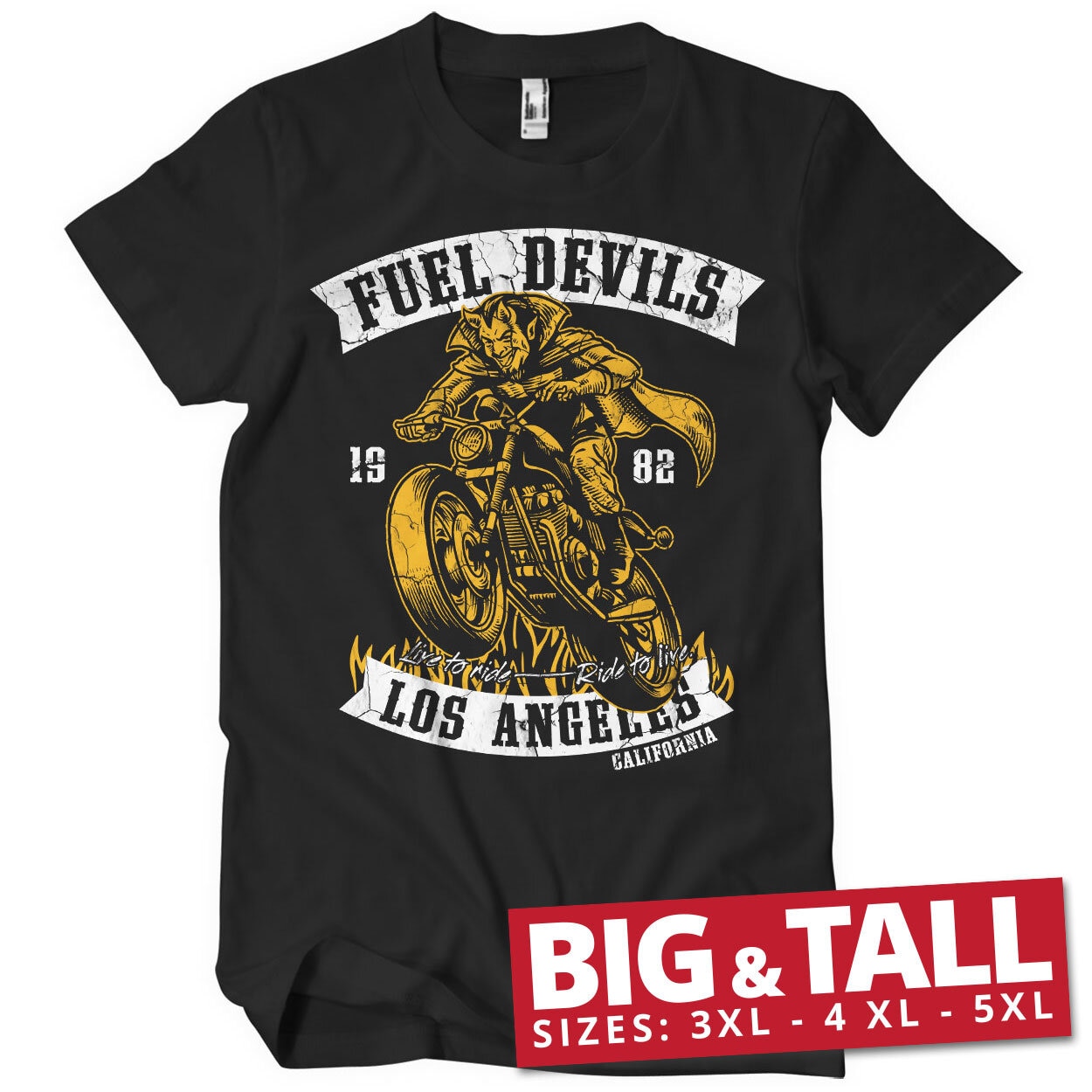 Fuel Devils Rider Big & Tall T-Shirt