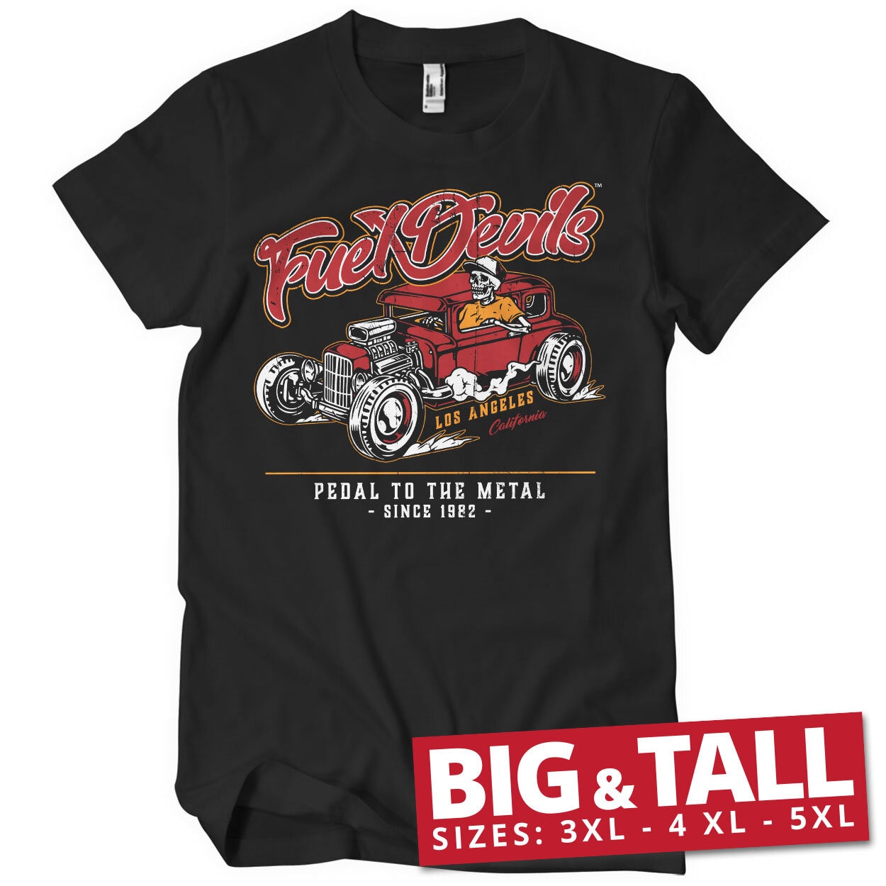 Fuel Devils - Pedal To The Metal Big & Tall T-Shirt