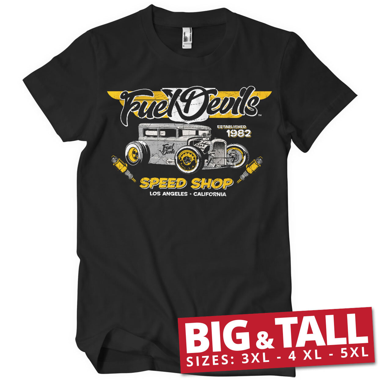 Fuel Devils - LA Speed Shop Big & Tall T-Shirt