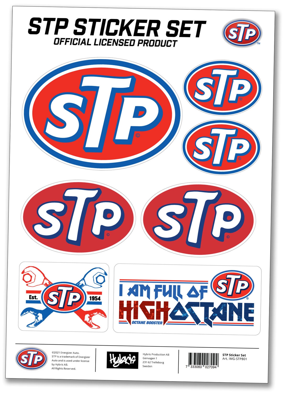 STP Brand Sticker Set