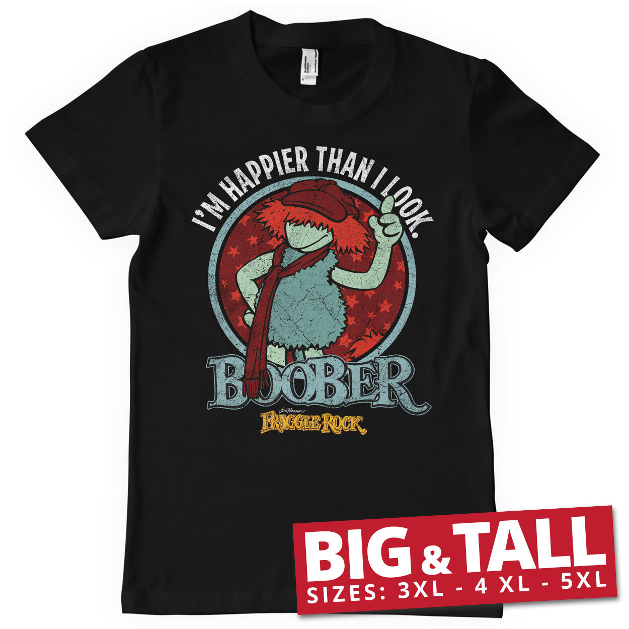 Boober - Happier Than I Look Big & Tall T-Shirt